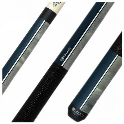 Lucasi Duo Half Paint/Half Exotic Wood Pool Cue - LZDU15