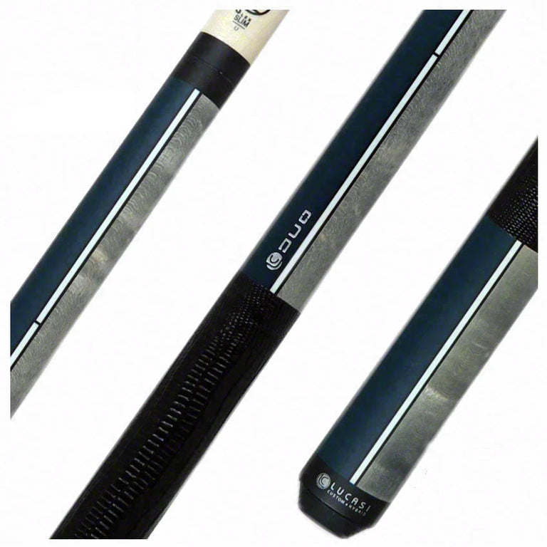 Lucasi Duo Half Paint/Half Exotic Wood Pool Cue - LZDU15