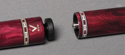 EVO MEG Crimson Jaw No Wrap Pool Cue Maxbing Edition