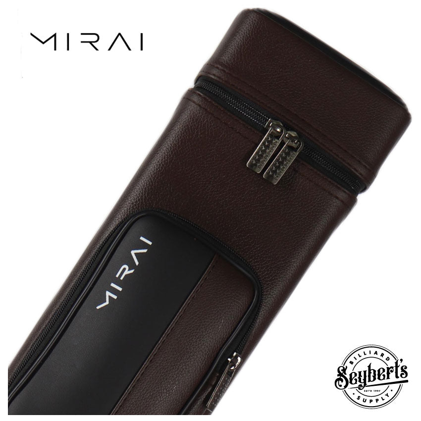 Mirai Brown and Black 4x6 Hard Pool Cue Case - Seybert's Billiards