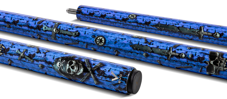 EVO Pirate Sea Wrath No Wrap Pool Cue