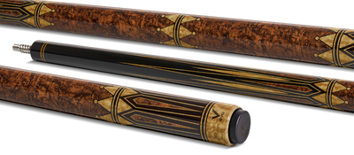 EVO Crystal Umber Crest No Wrap Pool Cue