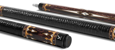 EVO Crown Series Ancient Oak Leather Wrap Pool Cue