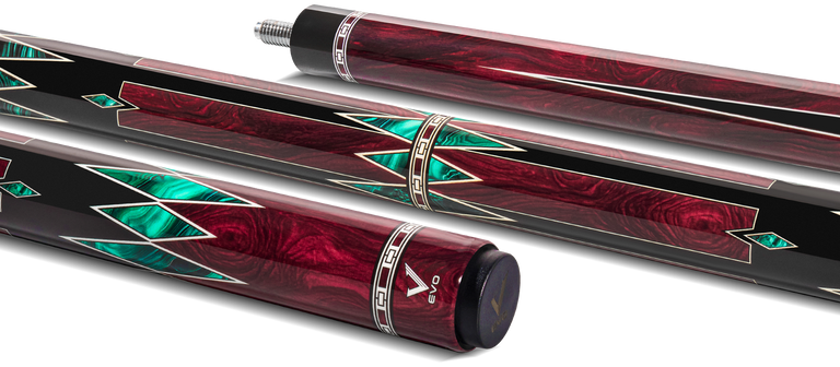 EVO MEG Crimson Jaw No Wrap Pool Cue