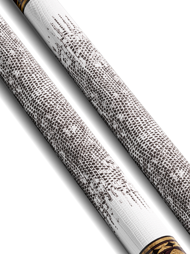 EVO Crown Royal Black Pool Cue with White Lizard Wrap