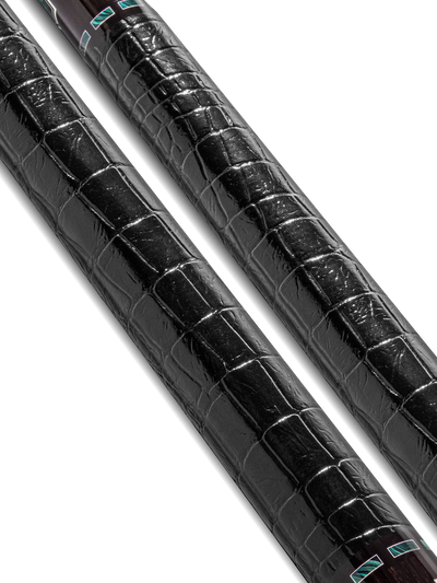 EVO Luna Malachite Eclipse Leather Wrap Pool Cue