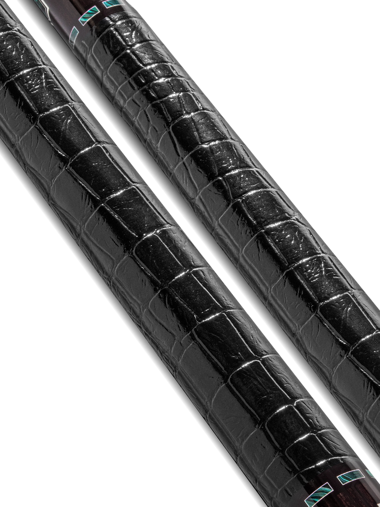 EVO Luna Malachite Eclipse Leather Wrap Pool Cue