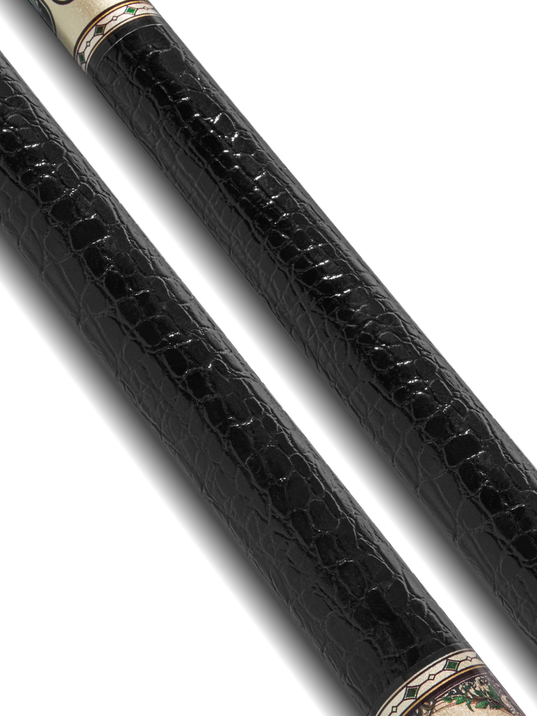 EVO Beast Emerald Cobra Leather Wrap Pool Cue