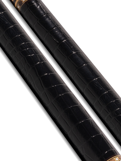 EVO Luna Golden Crest Leather Wrap Pool Cue