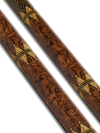 EVO Crystal Umber Crest No Wrap Pool Cue