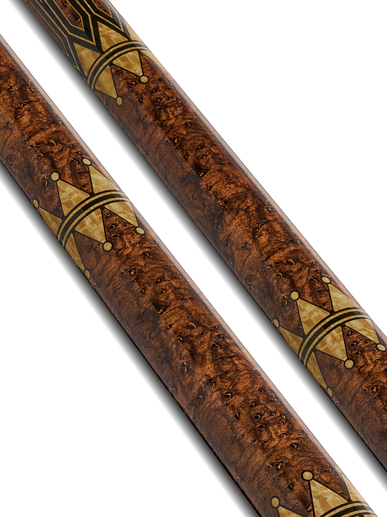 EVO Crystal Umber Crest No Wrap Pool Cue