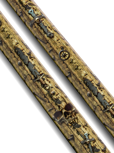 EVO Pirate Golden Plunder No Wrap Pool Cue