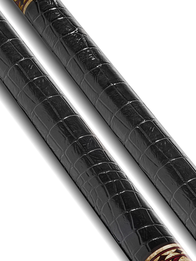 EVO Crown Royal Black Pool Cue with Black Crocodile Wrap