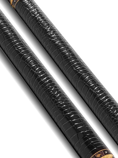 EVO Crown Series Ancient Oak Leather Wrap Pool Cue