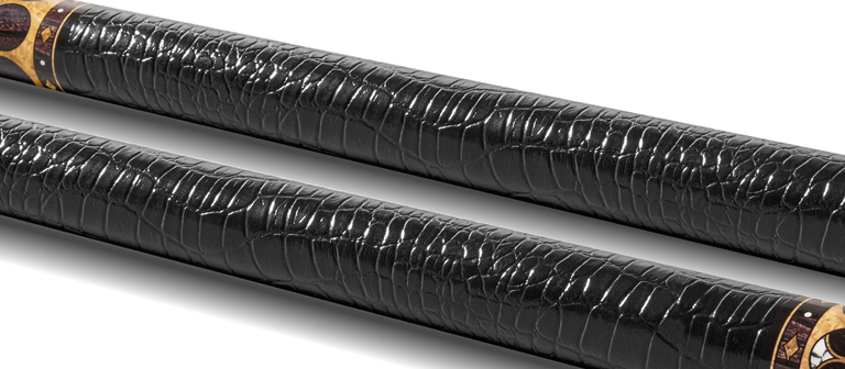 EVO Crown Series Ancient Oak Leather Wrap Pool Cue