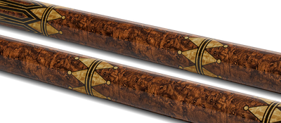EVO Crystal Umber Crest No Wrap Pool Cue