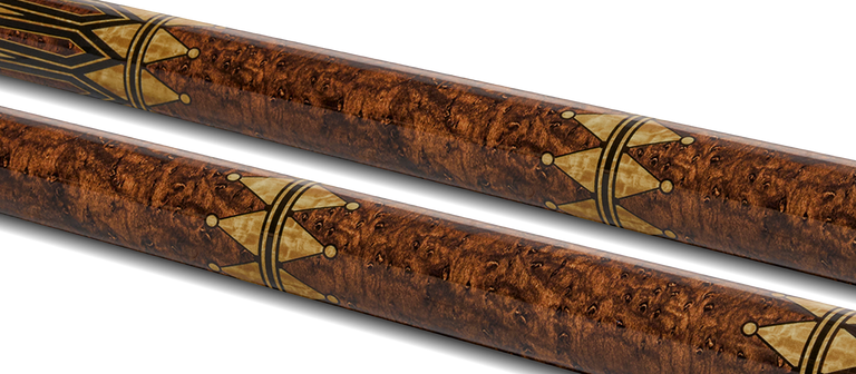 EVO Crystal Umber Crest No Wrap Pool Cue
