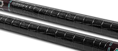 EVO Luna Malachite Eclipse Leather Wrap Pool Cue