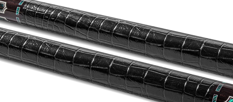 EVO Luna Malachite Eclipse Leather Wrap Pool Cue