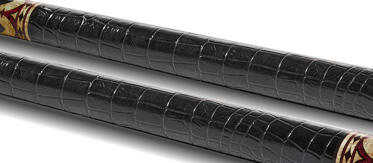 EVO Crown Royal Black Pool Cue with Black Crocodile Wrap