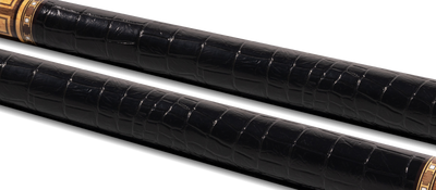 EVO Luna Golden Crest Leather Wrap Pool Cue