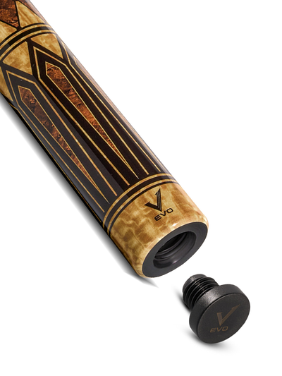 EVO Crystal Umber Crest No Wrap Pool Cue
