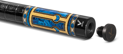 EVO Luna Sapphire Gate Leather Wrap Pool Cue