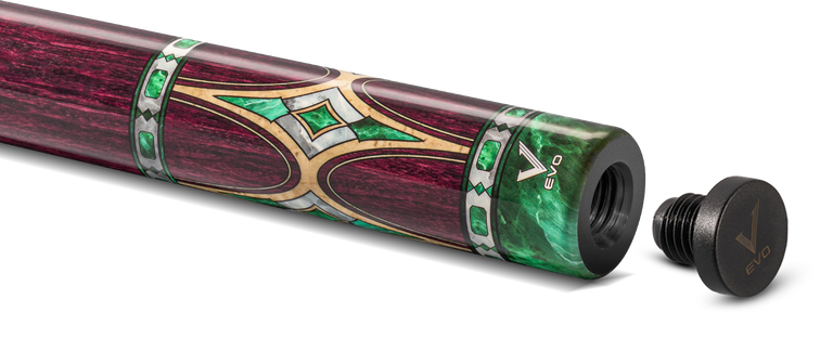 EVO Royale Garnet Crest No Wrap Pool Cue