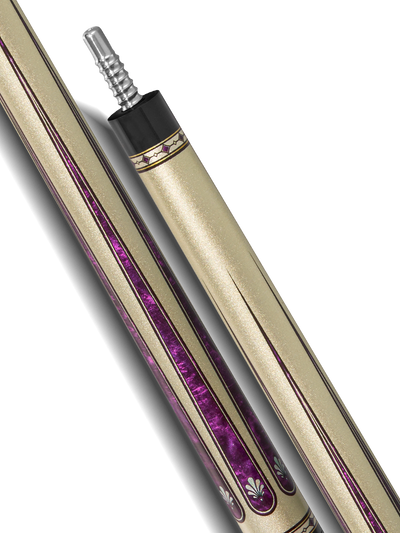 EVO Beast Amethyst Lion Leather Wrap Pool Cue
