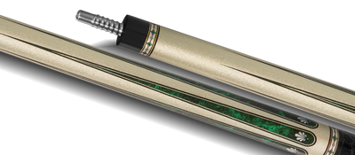 EVO Beast Emerald Cobra Leather Wrap Pool Cue