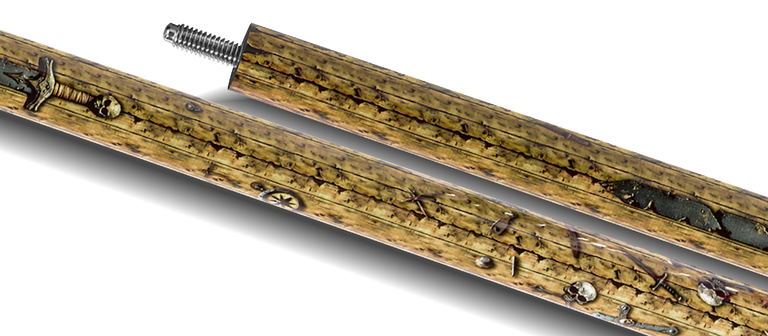 EVO Pirate Golden Plunder No Wrap Pool Cue