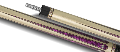 EVO Beast Amethyst Lion Leather Wrap Pool Cue