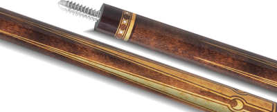 EVO Luna Golden Crest Leather Wrap Pool Cue