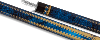 EVO Luna Sapphire Gate Leather Wrap Pool Cue