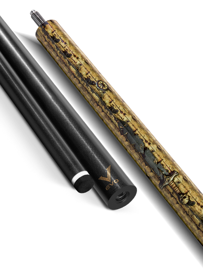 EVO Pirate Golden Plunder No Wrap Pool Cue