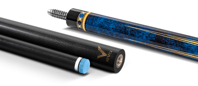 EVO Luna Sapphire Gate Leather Wrap Pool Cue