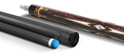 EVO Crown Series Ancient Oak Leather Wrap Pool Cue