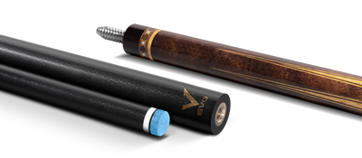 EVO Luna Golden Crest Leather Wrap Pool Cue