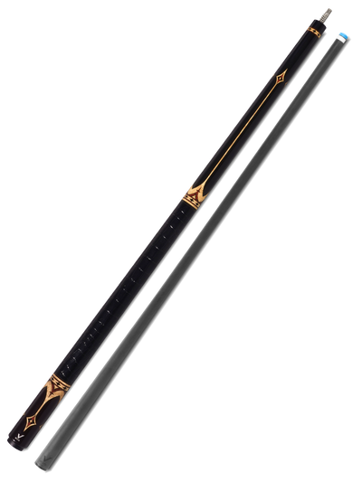 EVO Crown Royal Black Pool Cue with Black Crocodile Wrap