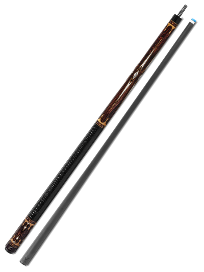 EVO Crown Series Ancient Oak Leather Wrap Pool Cue