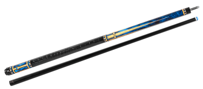 EVO Luna Sapphire Gate Leather Wrap Pool Cue