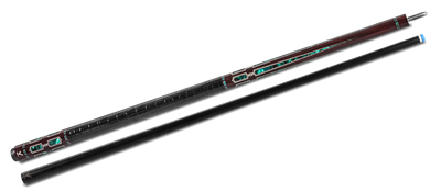 EVO Luna Malachite Eclipse Leather Wrap Pool Cue