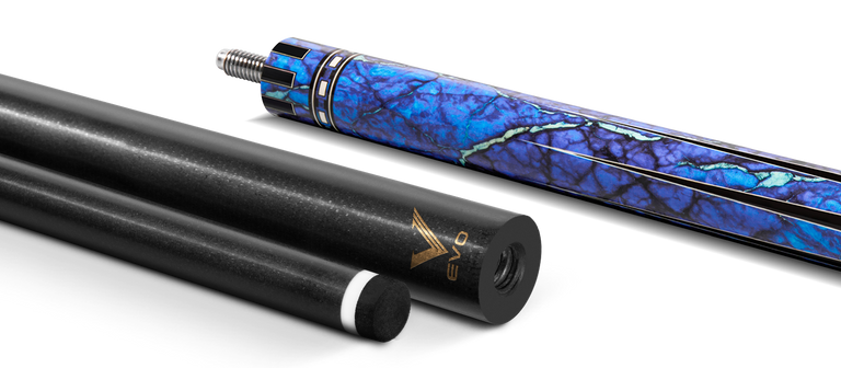 EVO Gemstone Skyflare No Wrap Pool Cue