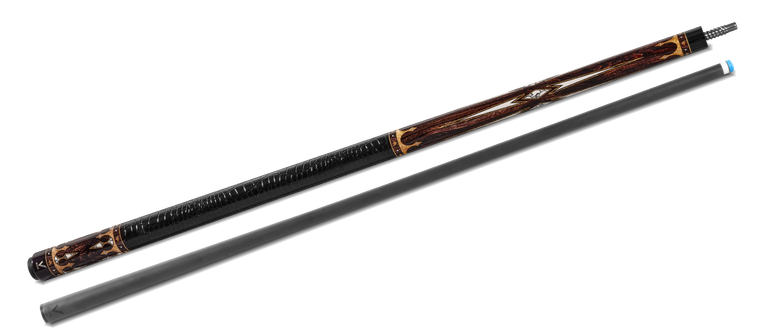 EVO Crown Series Ancient Oak Leather Wrap Pool Cue
