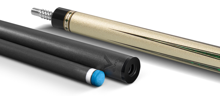 EVO Beast Emerald Cobra Leather Wrap Pool Cue