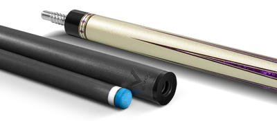 EVO Beast Amethyst Lion Leather Wrap Pool Cue
