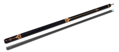 EVO Crown Royal Black Pool Cue with Black Crocodile Wrap