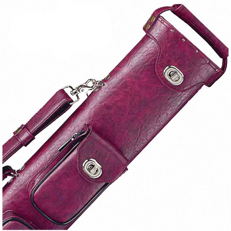 Instroke Premier Burgundy 2x4 Pool Cue Case - P2X4BURG