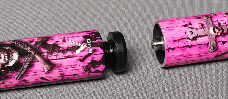 EVO Pirate Rose Raid No Wrap Pool Cue Maxbing Edition
