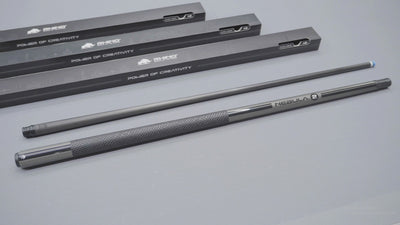 Rhino Nebula 2 Charcoal Gray Carbon Pool Cue with Sports Wrap